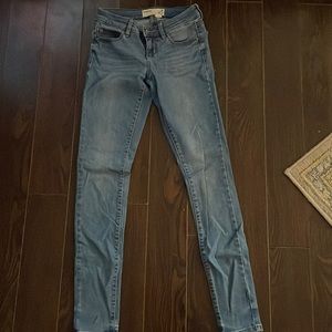 Garage blue skinny jeans